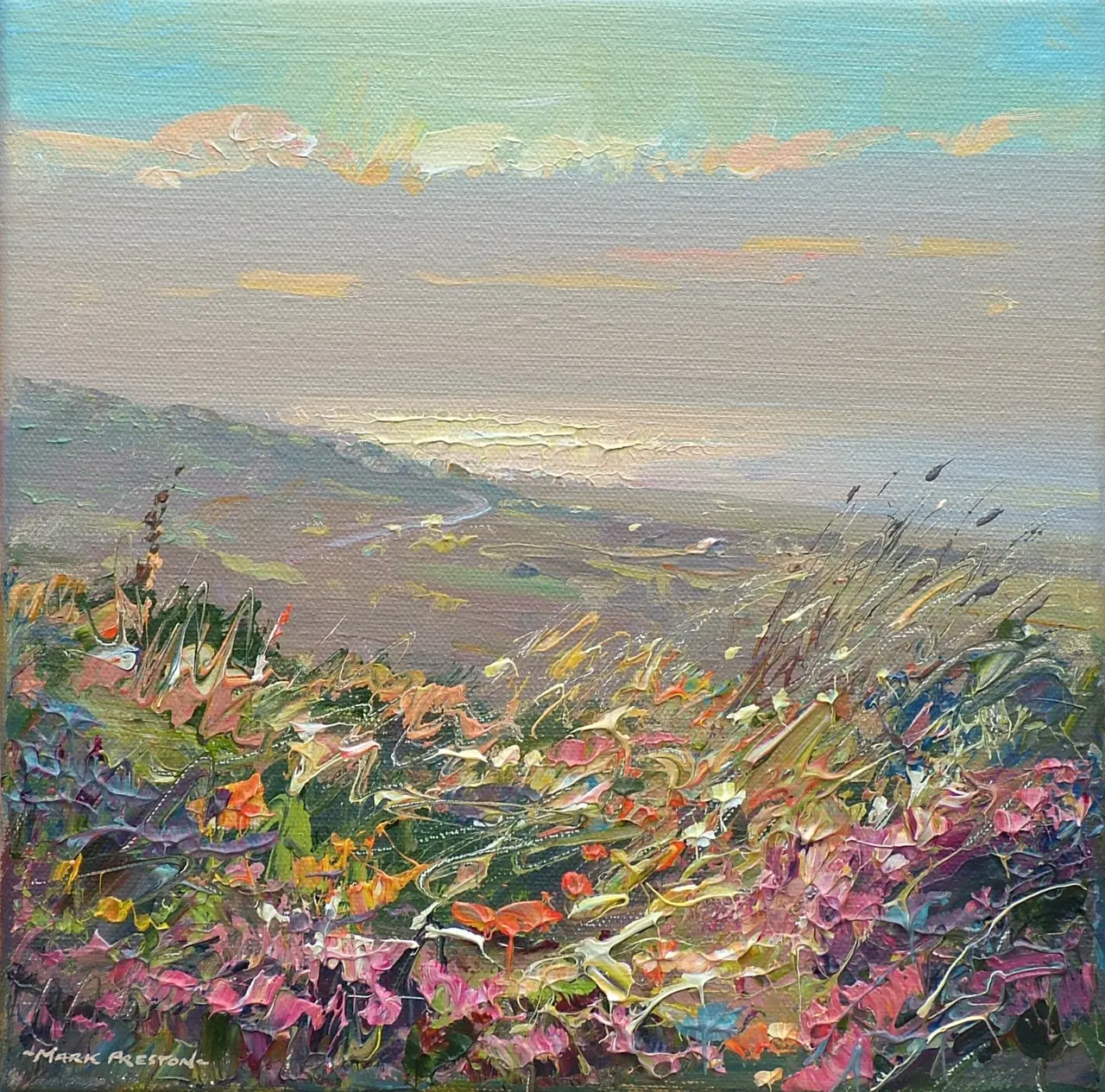 Mark Preston - evening light, rosewall hill